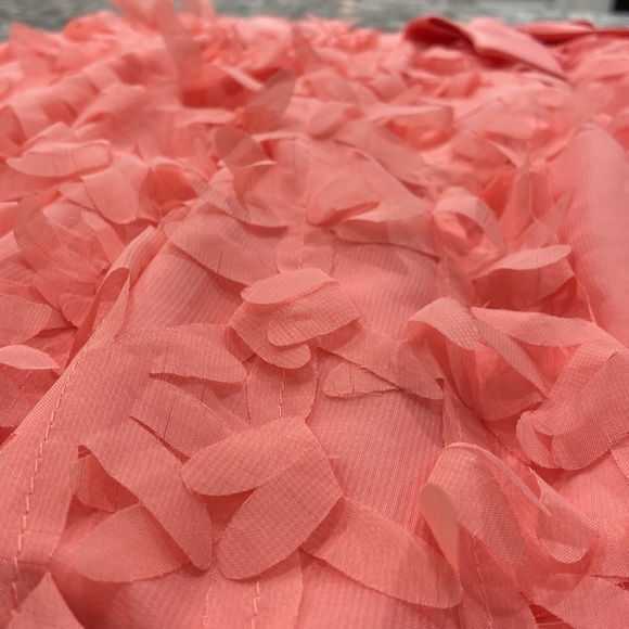 American Princess | formal coral party dress with built in tulle petticoat - Picture 3 of 16